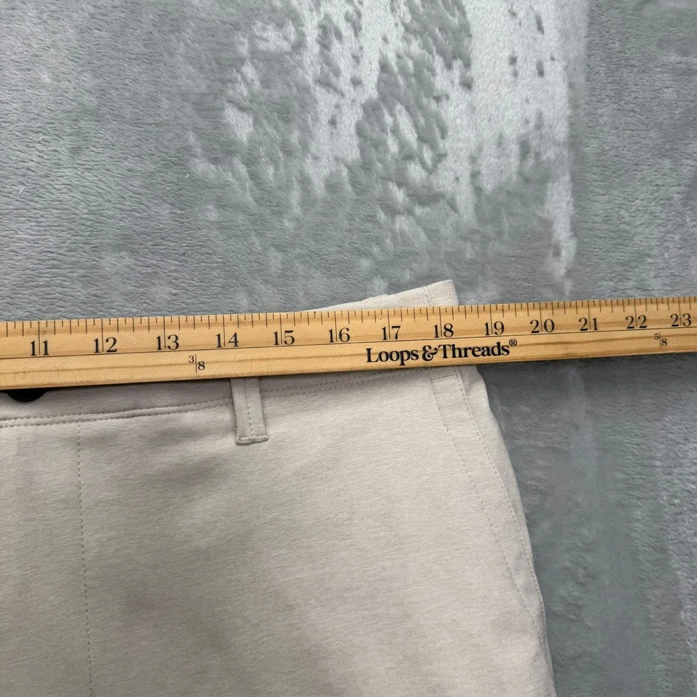 Tommy Bahama Pants Mens 35x32 Beige On Par Flat Front Chino Golf Casual Trouser - Picture 4 of 12